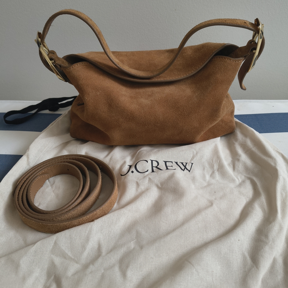 J. Crew Tan Suede Shoulder Bag